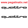 AUTOCOLLANT LOGO AUDI QUATTRO