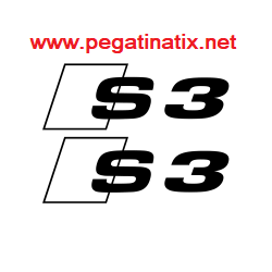ADHESIVO LOGO AUDI S3