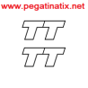 STICKER LOGO AUDI TT