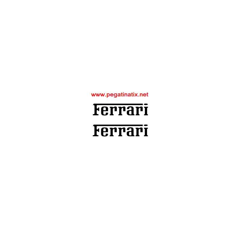 AUTOCOLLANT LOGO FERRARI