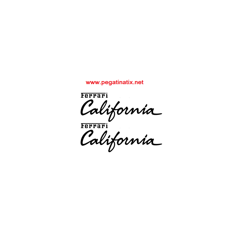 AUTOCOLLANT LOGO FERRARI CALIFORNIA