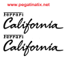 STICKER LOGO FERRARI CALIFORNIA
