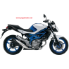 Stickers Suzuki GLADIUS WHITE/BLUE 2012 SV650