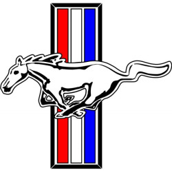 AUFKLEBER LOGO FORD MUSTANG