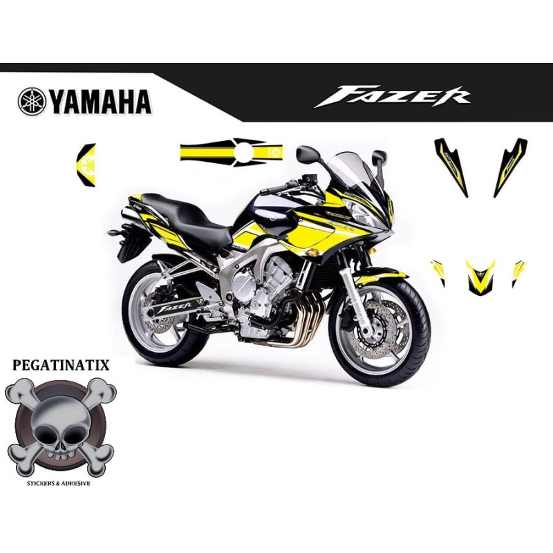 YAMAHA FZS600 FAZER 2004 - 2007 YELLOW