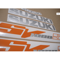 AUFKLEBER Suzuki  SV 1000S ORANGE YEAR 2003