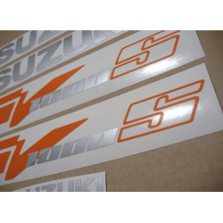 DECALS Suzuki SV 1000S ORANGE YEAR 2003