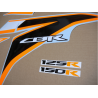 Stickers Honda CBR 125R 2011 SILVER-ORANGE