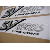 AUTOCOLLANT SUZUKI SV650S 2002 YELLOW