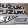 AUTOCOLLANT SUZUKI SV650S 2002 YELLOW