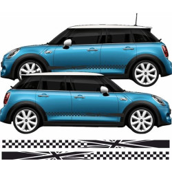AUFKLEBER SEITENSTREIFEN FLAG MINI COOPER
