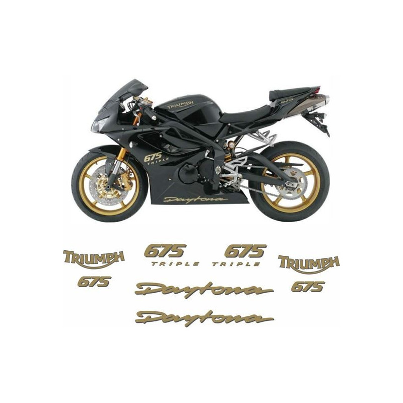 AUFKLEBER TRIUMPH DAYTONA 675 TRIPLE YEAR 2008