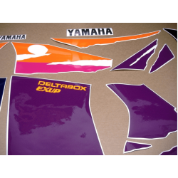 ADESIVI YAMAHA YZF-750R YEAR 1993 GREEN PURPLE ORANGE