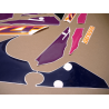ADESIVI YAMAHA YZF-750R YEAR 1993 GREEN PURPLE ORANGE