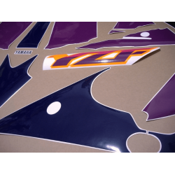 ADESIVO YAMAHA YZF-750R YEAR 1993 GREEN PURPLE ORANGE