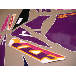 Stickers YAMAHA YZF-750R YEAR 1993 GREEN PURPLE ORANGE