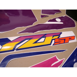 AUTOCOLLANT YAMAHA YZF-750SP YEAR 1994 WHITE PURPLE