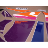 AUTOCOLLANT YAMAHA YZF-750SP YEAR 1994 WHITE PURPLE