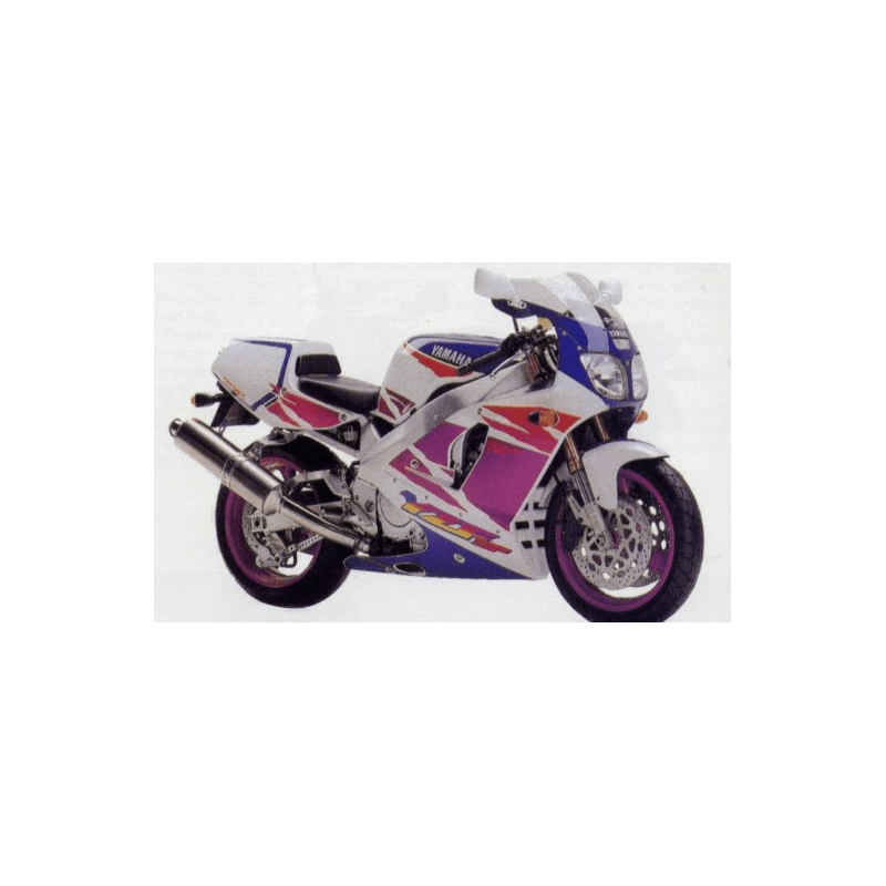 AUTOCOLLANT YAMAHA YZF-750SP YEAR 1994 WHITE PURPLE