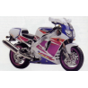 AUFKLEBER YAMAHA YZF-750SP YEAR 1994 WHITE PURPLE
