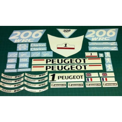 DECALS 206 WRC PEUGEOT SPORT