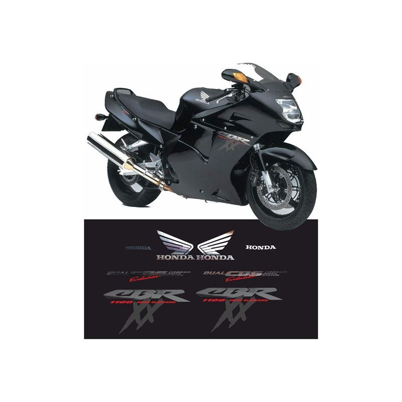 AUTOCOLLANT HONDA BLACKBIRD CBR-1100XX YEAR 1997-1999