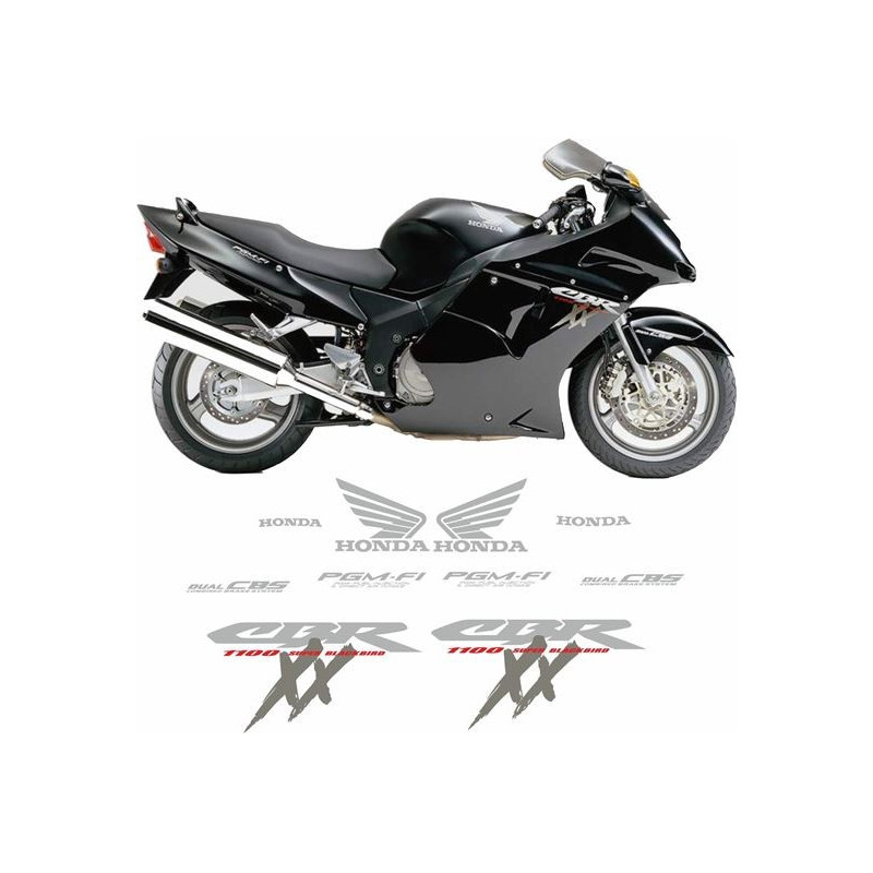 DECALS HONDA BLACKBIRD CBR-1100XX YEAR 2000-2004