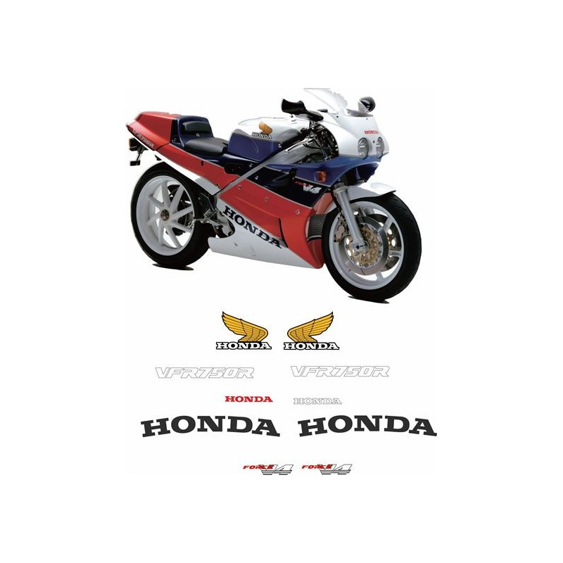 HONDA VFR 750 RC30 YEAR 1987-1990 ADHESIVOS