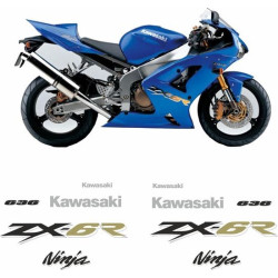 Kawasaki ZX-6R 636 YEAR 2003-2004 AUTOCOLLANT