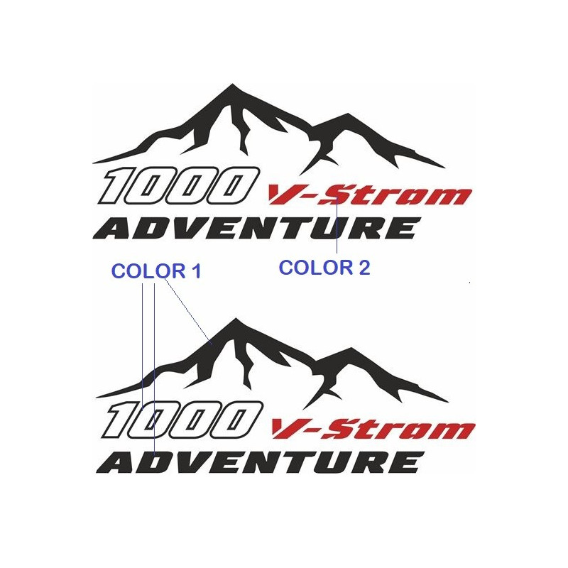 SUZUKI V-Storm Givi Touratech Pannier Decals GSX 650F YEAR 2008 Decals
