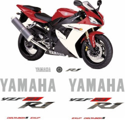 YAMAHA YZF R1 YEAR 2002 ADESIVOS