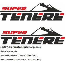 Yamaha XT Super Tenere Givi - Touratech AUFKLEBER
