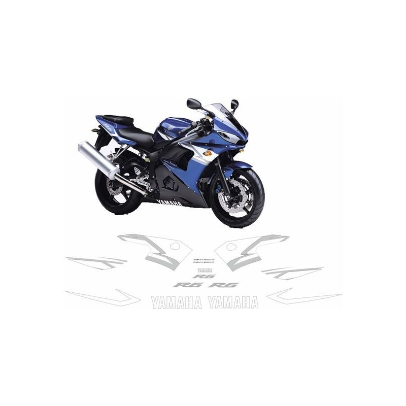 YAMAHA YZF R6 YEAR 2004 ADESIVOS