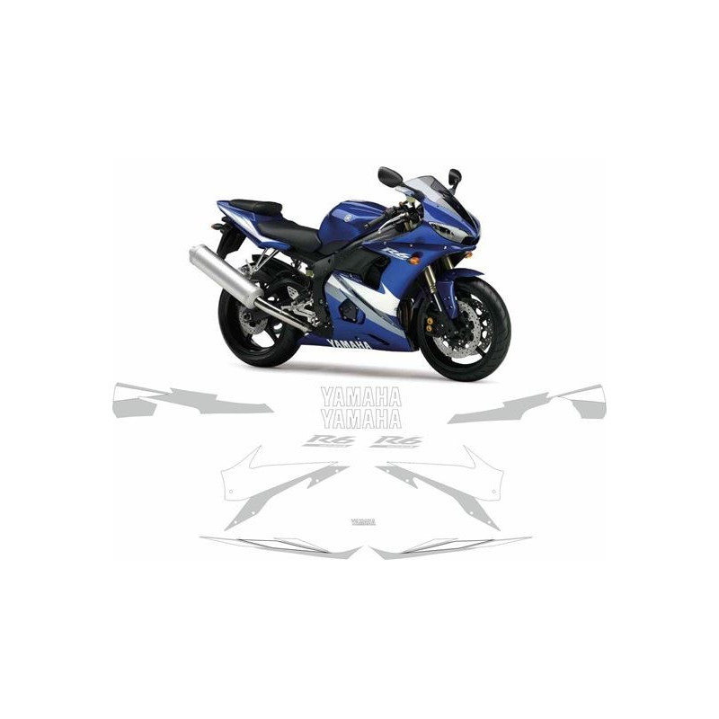 YAMAHA YZF R6 YEAR 2004-2005 AUTOCOLLANT
