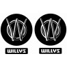 JEEP WILLYS ADHESIVOS X2
