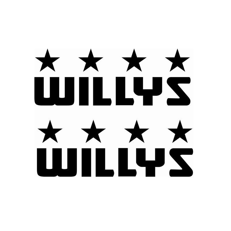JEEP WILLYS ADHESIVOS X2