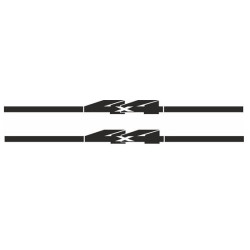 JEEP "4x4" side hood DECALS X2