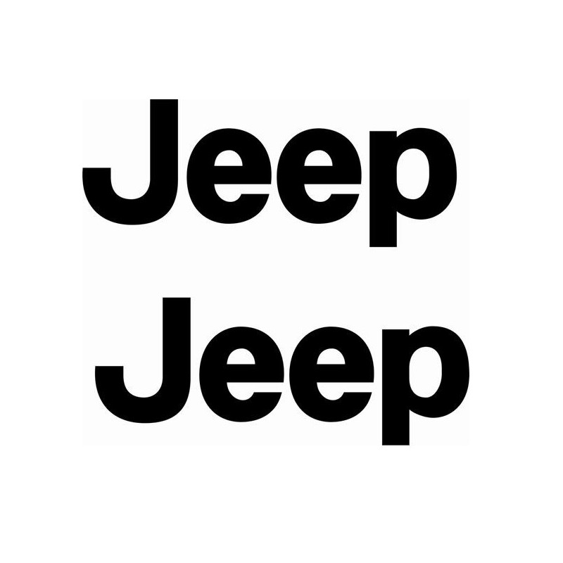 JEEP LOGO AUTOCOLLANT X2
