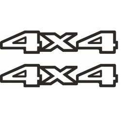 JEEP Cherokee "4x4" ADHESIVOS X2