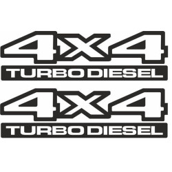 JEEP JEEP 4x4 Turbo Diesel DECALS X2