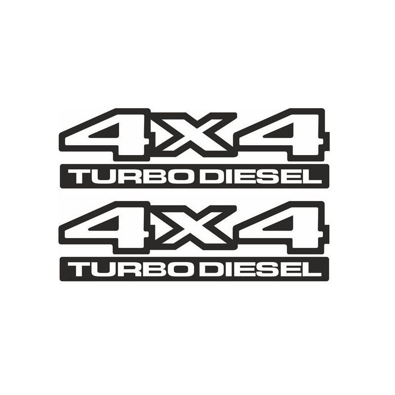JEEP JEEP 4x4 Turbo Diesel DECALS X2