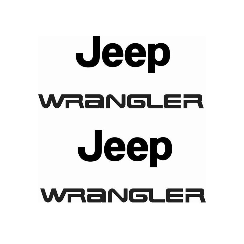JEEP WRANGLER 1987 up ADESIVI X2