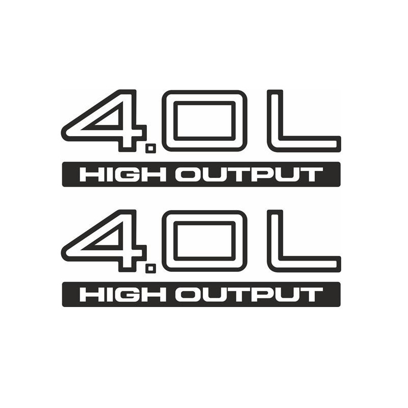 JEEP 4,0 L High Output ADHESIVOS X2