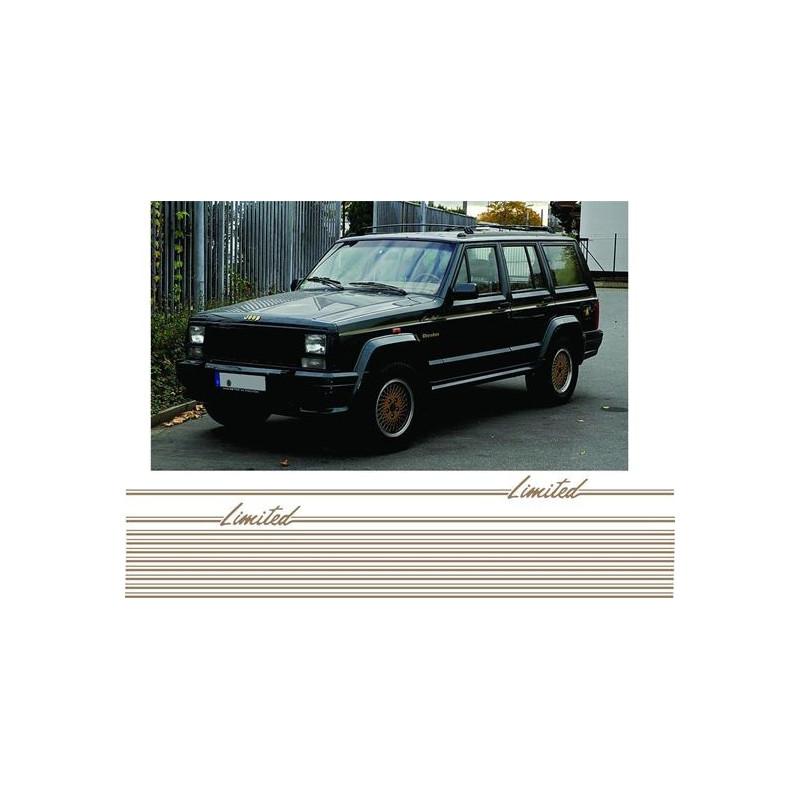 JEEP Cherokee XJ "Limited" AUFKLEBER X2