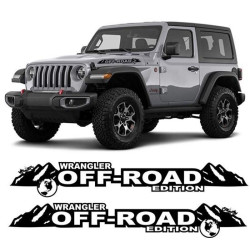 JEEP Wrangler Off Road AUTOCOLLANT X2