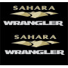 JEEP "Sahara Wrangler" ADHESIVOS X2