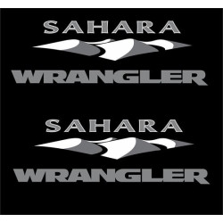 JEEP "Sahara Wrangler" DECALS X2