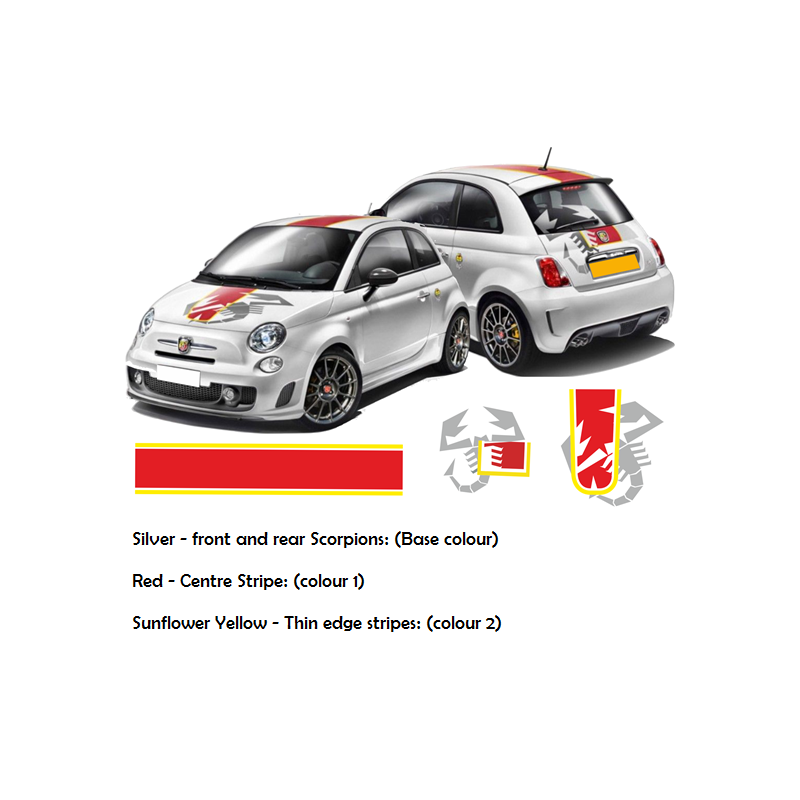 Fiat 500 / 595 Abarth Scorpion DECALS