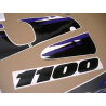 SUZUKI GSX-R 1100 YEAR 1993 BLACK GREY ADESIVOS