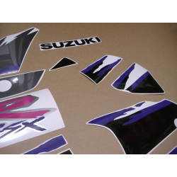 SUZUKI GSX-R 1100 YEAR 1993 BLACK GREY ADESIVOS